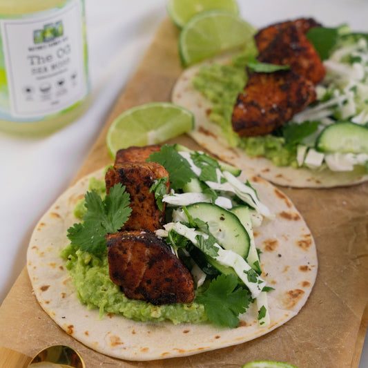 Mediterranean Cauliflower and Chickpea Tacos